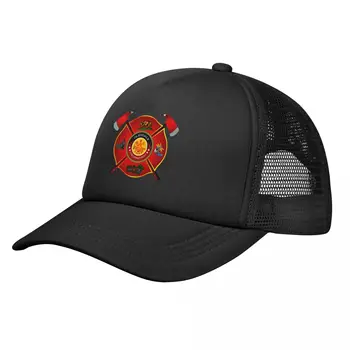 Glendale California Deadline Логотип Пожарной Службы Глендейла Бейсбольная Шляпа Сетчатая Спортивная Шляпа Тренировочная Теннисная Шляпа для Мужчин Женщин