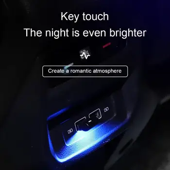 Светодиодный Ночник Автомобильный Цветной Атмосферный Светильник Mini USB Крытый Сенсорный 6 Цветов Аварийный Светильник Гостиная Спальня Прикроватная Вечеринка