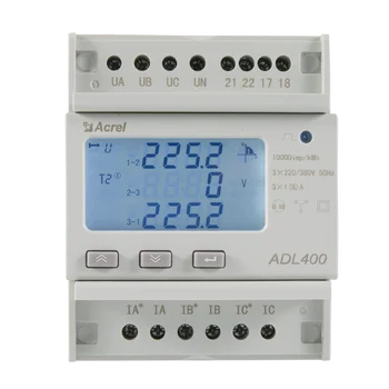 Сертификат CE MID IEC Acrel ADL400 Трехфазный Счетчик энергии на Din-рейке MODBUS-RTU Высокой точности 0.5 220v 380v
