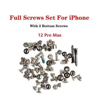10 комплектов полных винтов для iPhone 12 Pro Max Mini, Запасные винты, запасные части
