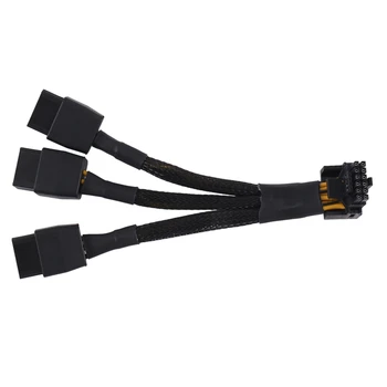 3X8pin PCI-E-16Pin (12 + 4) Разъем PCI-E 5.0 12VHPWR с 90-градусным изгибом Детали кабеля GPU RTX4090 серии RTX4080 P8X3-16PIN-A