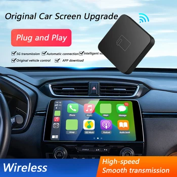 Автомобильное Соединительное Устройство 5G WiFi, Подключенное К Беспроводной Carplay Car AI Box Bluetooth-совместимый Порт 5.0 Type C и USB для автомобиля Carplay