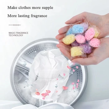 Смягчитель ткани стиральный порошок Экономичные разноцветные бытовые принадлежности для ванной комнаты Ароматерапевтические шарики для стирки