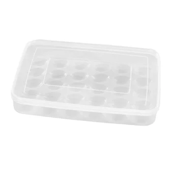 Ящик для хранения яиц в холодильнике на 30 сеток Ударопрочный ящик для хранения яиц Большой емкости Лоток для яиц с крышкой для холодильника морозильной камеры кладовой