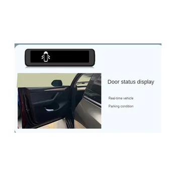 Автомобильный измеритель воздушного кода HUD на приборной панели Цифровой интеллектуальный дисплей для автомобильных аксессуаров Tesla Model 3 Model Y