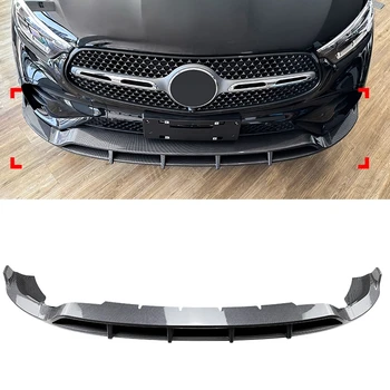 Спойлер переднего бампера, черный с блеском для губ / нижний Сплиттер из углеродного волокна для Mercedes Benz GLC Class X254 2023-UP GLC260 GLC300 AMG