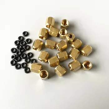 10 шт. медных резьбовых гаек с уплотнительным кольцом для небольших демпферов принтеров Roland Mutoh Mimaki