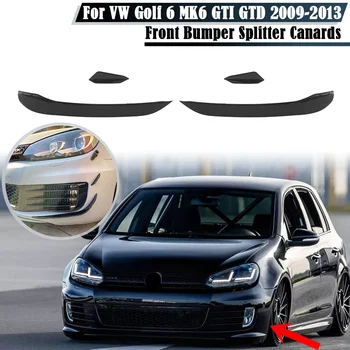Сплиттер для губ переднего бампера, Отделка противотуманных фар, Решетка радиатора для Volkswagen VW Golf 6 MK6 GTI GTD 2009 2010 2011 2012 2013