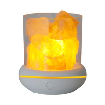 Хрустальная ночная лампа Ночной светильник из соляного камня, Ароматерапевтический диффузор, диммер, 7 цветов, светодиодный USB для автомобиля, домашнего офисного декора