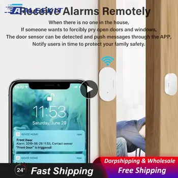 1-8 шт. Дверные детекторы Alexa Smart Security Alarms в режиме реального времени Удаленный мониторинг Google Home Дверной Магнитный датчик окна Zigbee