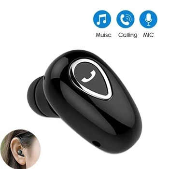 Мини-гарнитура Беспроводные невидимые наушники-вкладыши Bluetooth 5.0 Наушники с микрофоном Гарнитура 3D Стерео Наушники для всех смартфонов