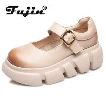 Fujin 6 см Модный Крючок, Удобная Обувь Мэри Джейн в стиле 