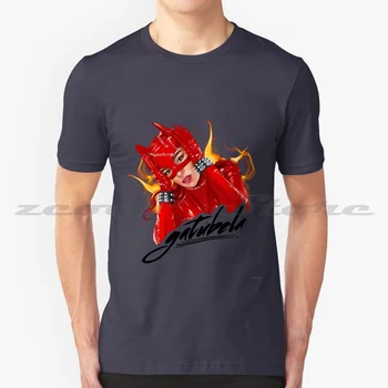 Кароль Гатубела В красной латексной футболке из 100% хлопка, Удобный высококачественный Реггетон Karol G Tusa Karol G Bichota Karol G Fan