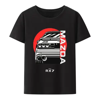 Initial D MAZDA FC RX7 Футболка с коротким рукавом Мужская Одежда Женская футболка Уличная Одежда Kanye Футболки для Мужчин Тренажерный зал Zevity Y2k Топы Мужские