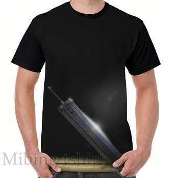 Мужская футболка с забавным принтом, женские топы, футболка Final Fantasy, графическая футболка с круглым вырезом и коротким рукавом, повседневные футболки