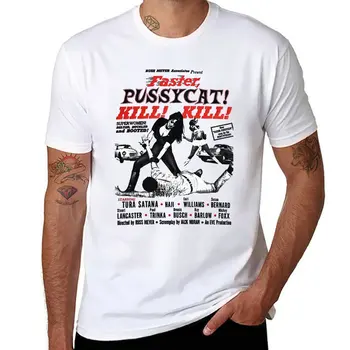 Новая футболка Faster Pussycat Kill Kill 1966 Cult Mov, белые футболки для мальчиков, футболки оверсайз, мужские тренировочные рубашки