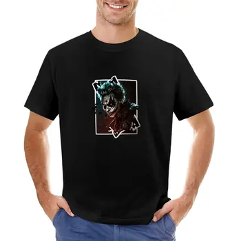 футболка с изображением карты джокера в черной тематике, футболка с графикой, мужская хлопковая футболка