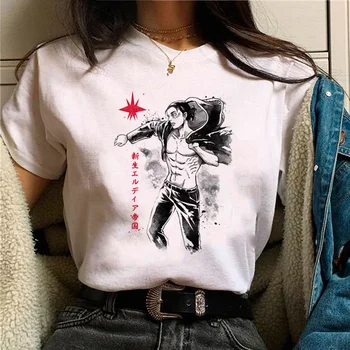 женская футболка attack on titan, летние футболки Y2K, женская забавная одежда с комиксами y2k
