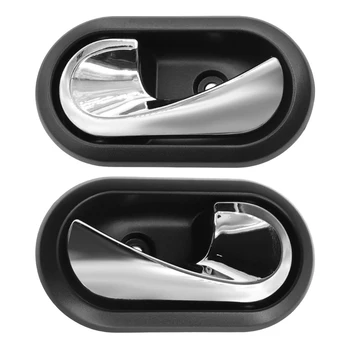 Внутренние дверные ручки автомобиля Внутренний Внутренний дверной подлокотник Автоматическая Внутренняя дверная тяга Хромированная для Renault Logna/Duster 2012-2016