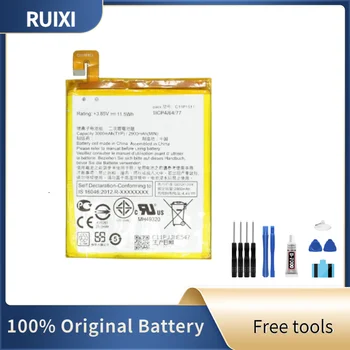 RUIXI Оригинальный Сменный Аккумулятор 3000 мАч C11P1511 Для Asus ZenFone 4 Selfie ZD553KL Аккумуляторы Для Мобильных Телефонов + Бесплатные Инструменты
