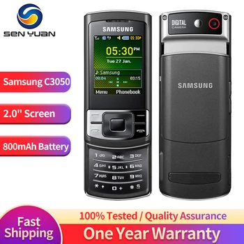 C3050 Оригинальный мобильный телефон Samsung C3050 2G 2.0 