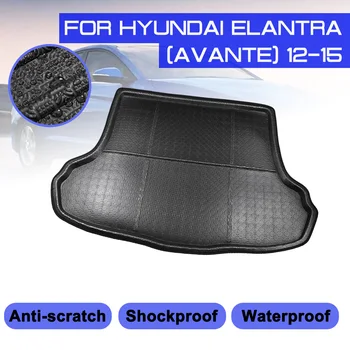 Автомобильный коврик, ковер, защита заднего багажника от грязи для Hyundai Elantra Avante 2012 2013 2014 2015