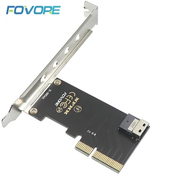 Адаптер PCIe к Slimline SAS PCI Express 3.0 x4 в SSD-Конвертер SFF-8654 Для Материнской Платы Настольного ПК