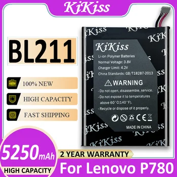 BL211 BL 211 Аккумулятор емкостью 5250 мАч для Lenovo P780 Bateria + Номер для отслеживания