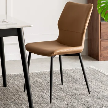 Минималистичный Современный дизайн, кофейный металлический стул в скандинавском стиле, обеденный туалетный столик, Эргономичные шезлонги для отдыха, мебель для дома Salle Manger