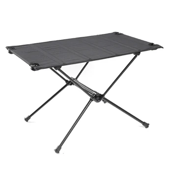 Складной стол для кемпинга, портативный сверхлегкий стол для хранения, туристический стол для пикника, для путешествий в кемпинге, черный