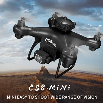 XMSJ 2023 Новый CS8 Mini С Четырехсторонним Обходом Препятствий Elf Small Drone WIFI 4K Аэрофотосъемка Самолета С Дистанционным Управлением Самолета