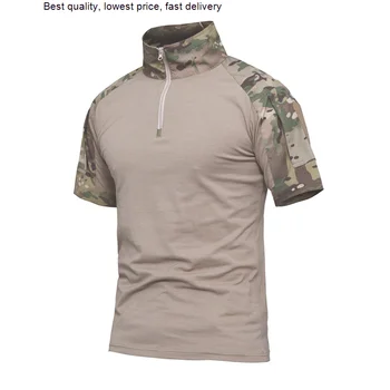 Мужская летняя армейская тактическая футболка с коротким рукавом, военные камуфляжные хлопковые футболки, Одежда для пейнтбола, кемпинга, скалолазания, пеших прогулок.