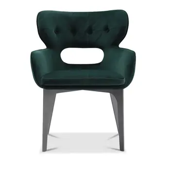 Современная легкая роскошная минималистская фланель для волос, креативный домашний стул для отдыха, ресторан с подлокотником, обеденный стул со спинкой