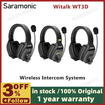 Saramonic WiTalk WT3D Система беспроводной внутренней связи с полным дуплексом, микрофон для футбольных тренировок на морском судне, микрофон для мероприятий