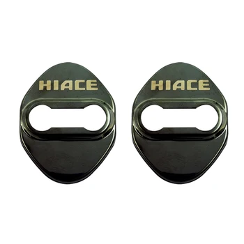 2ШТ Крышка дверного замка автомобиля Защищает автомобильные аксессуары для наклейки на автомобиль Hiace 1999-2021 2022 2023